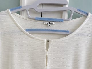 Jersey Tom Tailor Talla M Blanco Roto