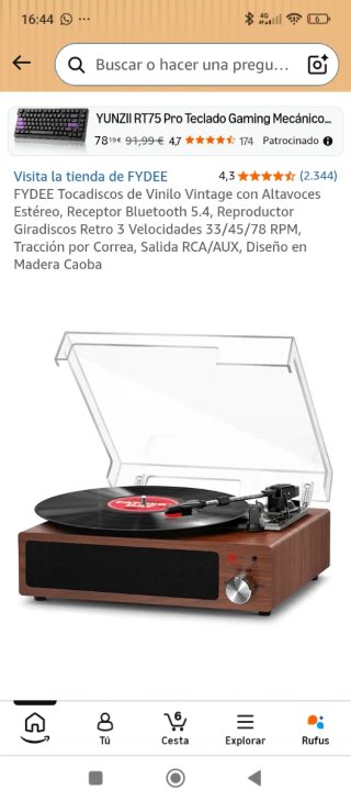 Giradischi FYDEE Vinile Vintage Bluetooth