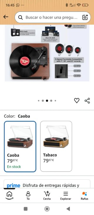 Giradischi FYDEE Vinile Vintage Bluetooth