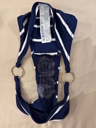 Bikini Rayas Azul y Blanco