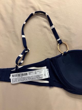 Bikini Rayas Azul y Blanco