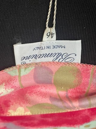 Blumarine Top Vintage Corsetto Zip Floreale