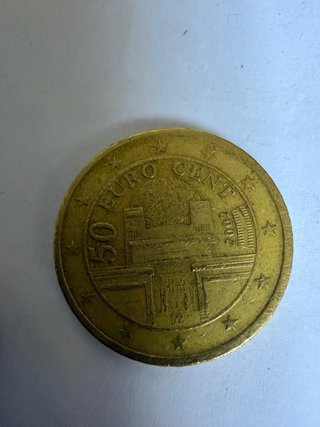 Moneda 50 Céntimos Austria 2002 Error