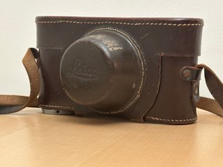 Fondello in pelle marrone standard per Leica I-II-III