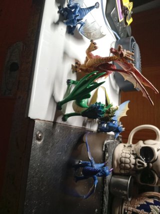Lote de 6 dragones de juguete