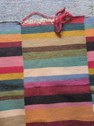 Alfombra de lana multicolor