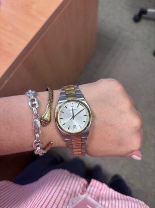 Reloj Bulova bicolor (oro y plata) 31 mm