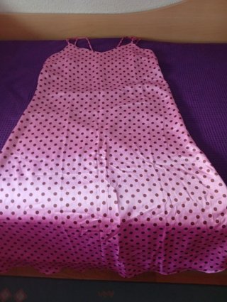 Vestido Mango lunares rosa