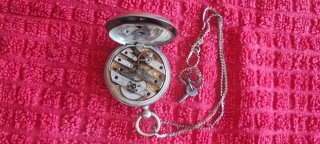 2 Reloj Bolsillo Antiguos de Plata