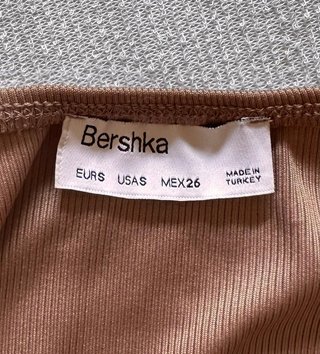 Body Bershka tirantes marrón Talla S