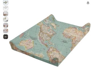 Cambiador sobremesa con funda Mapamundi
