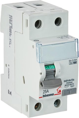 BTicino GC723F25 Diferencial 2P 25A 30mA Tipo F
