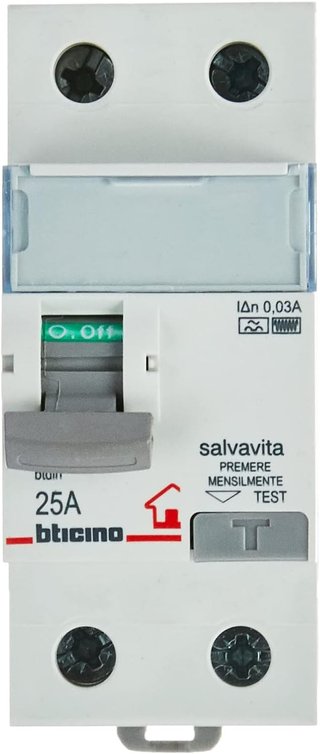 BTicino GC723F25 Diferencial 2P 25A 30mA Tipo F