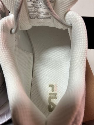 Zapatillas Fila Mujer Gris y Blanco