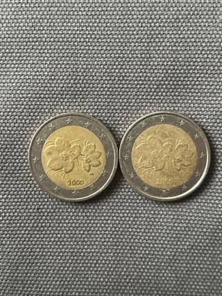 2 Monedas 2 Euros Conmemorativas