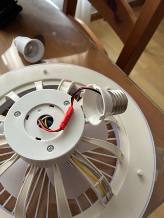 Lámpara LED con Ventilador de Techo