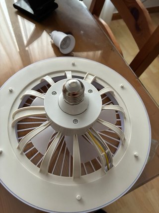 Lámpara LED con Ventilador de Techo