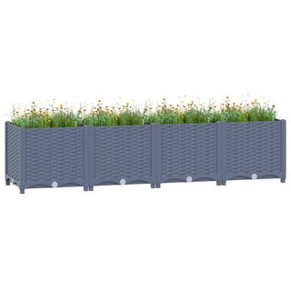 Fioriera Rialzata 160x40x38 cm in Polipropilene Design
