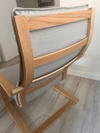 Sillón IKEA POÄNG Madera Abedul Gris NUEVO