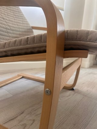 Sillón IKEA POÄNG Madera Abedul Gris NUEVO