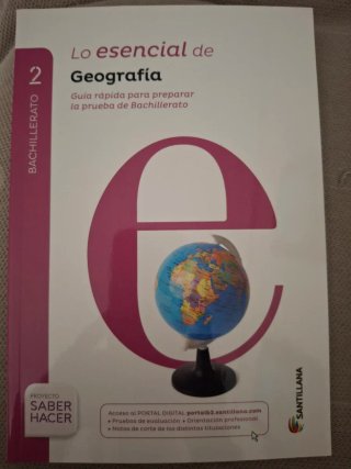 Geografía bachillerato 2. .... Schülerband
