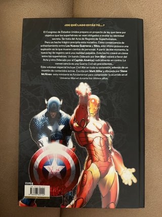 Marvel deluxe civil war millar Mcniven comic