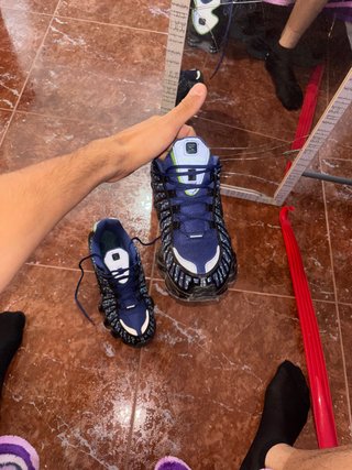 Nike Shox Azul y Blanco