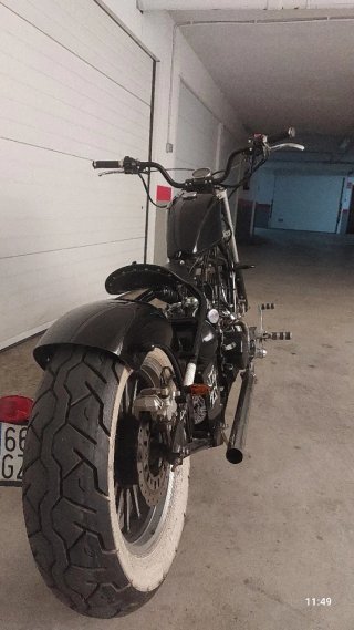 Moto Leonart Bobber 125cc Negra