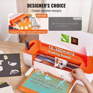 Máquina de Corte de Vinilo, Máquina de Corte DIY con Conectividad Bluetooth, Compatible con iOS, Android, Windows y Mac, Incluye Diseños Masivos, para Crear Tarjetas Personalizadas, Decoración del...