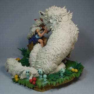 Statua Principessa Mononoke diorama Dipinto miazak