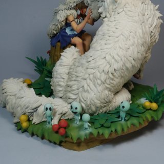 Statua Principessa Mononoke diorama Dipinto miazak