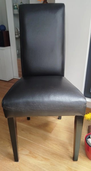 Juego de 2 sillas de comedor negras