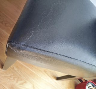 Juego de 2 sillas de comedor negras