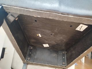 Juego de 2 sillas de comedor negras