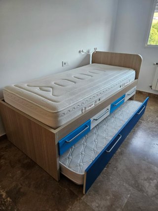 Cama nido 90x190. Desmontaje y envío no incluido