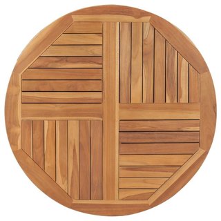 Piano Tavolo in Legno Massello di Teak Rotondo 2,5 cm 90 cm