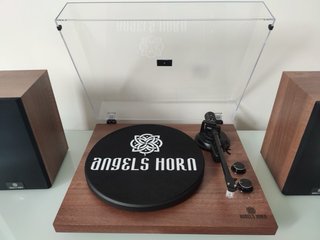 Tocadiscos Angels Horn con altavoces