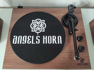 Tocadiscos Angels Horn con altavoces