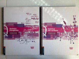 Libros química inorgánica y del carbono 1o Bach