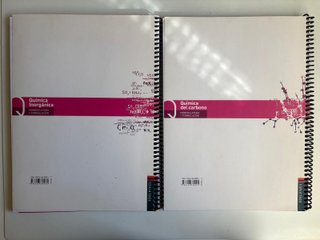 Libros química inorgánica y del carbono 1o Bach