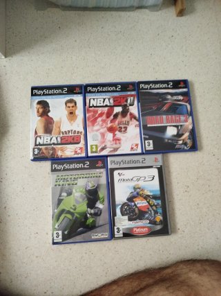 Pack 5 Videojuegos PS2: NBA 2K8, 2K11, MotoGP3, Mo