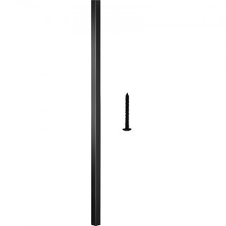 Balustres de Deck, Paquete de 101 Espigones de Metal, Balustre de Escalera de 26"x0.75" con Tornillos, Barandilla de Aleación de Aluminio para Deck de Madera y Compuesto, Balustre Cuadrado para Es...