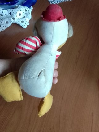 Peluche 25cm vintage anatroccolo cravatta con su s