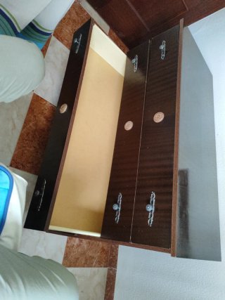 Cómoda clásica 4 cajones madera