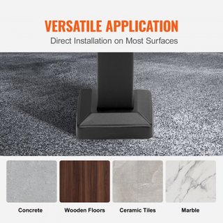 Pasamanos de Hierro Forjado, Adecuado para 1 o 2 Pasos Barandilla de Escalera Exterior, Pasamanos Ajustable para Porche Frontal, Barandillas Negras Transicionales para Escaleras de Concreto o de M...