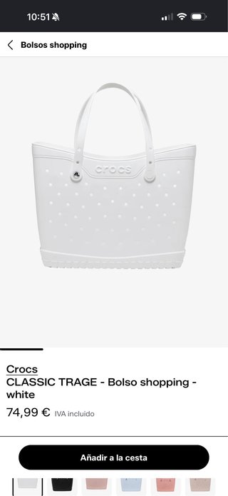 Bolsa Crocs Rosa Playa-Piscina