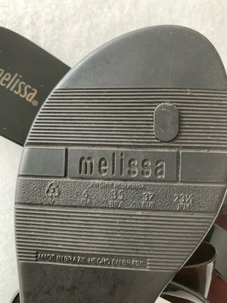 Sandalias Melissa Marrón/Negro Talla 37