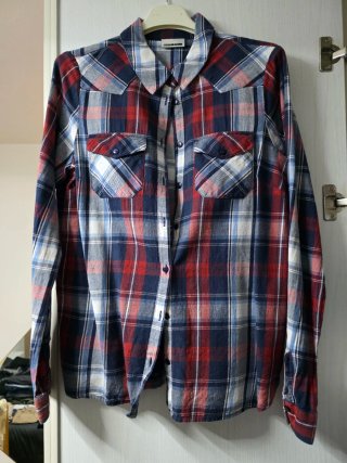 Maglione donna righe rosse e nere