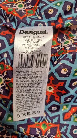 Chaqueta Desigual Roja Mujer Talla 42