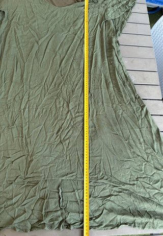 Vestito MAT verde cachi scollato taglia S